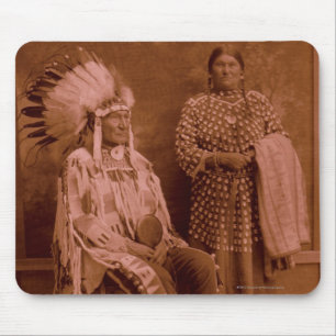 Schneidet des die Ohren Bären und die Ehefrau - Mousepad