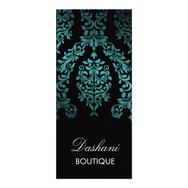 Schneidiger Seegarten des Damast-311 nachts Werbekarte (Vorne)