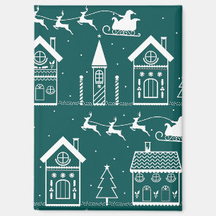 Schneidorf Nordisches Weihnachtsdorf Magnet