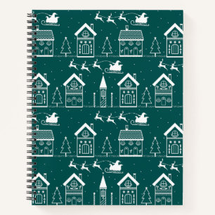Schneidorf Nordisches Weihnachtsdorf Notizbuch