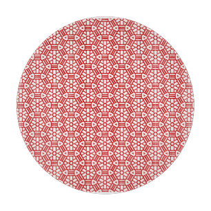 Schneidpappe - Hexagon und Bars Schneidebrett