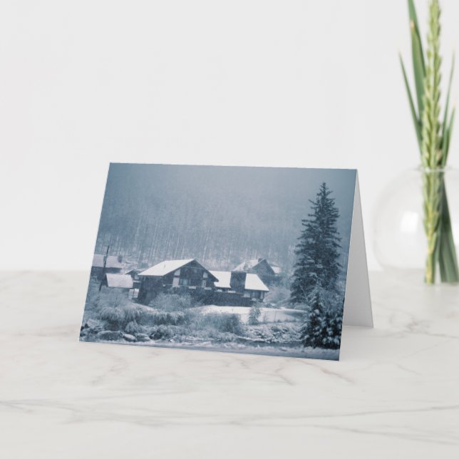 Schneien in Aspen-Karten Karte (Vorderseite)