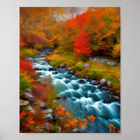 Schnell bewegender New England Stream.