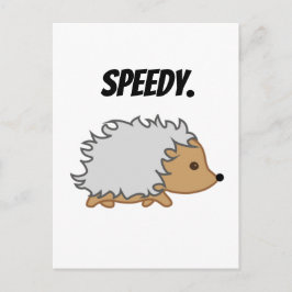 Schnell den Igel, Funny Fast Animal Cartoon Postkarte