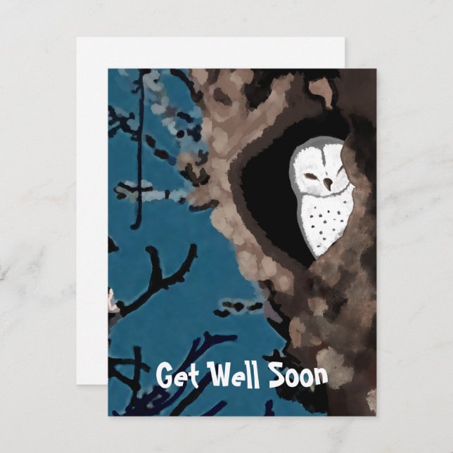 Schnell eine Niedliche Owl Illustration (Vorne/Hinten)