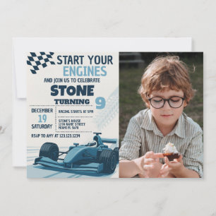 Schnell & Fun bearbeitbare Party-Karte mit Foto Einladung