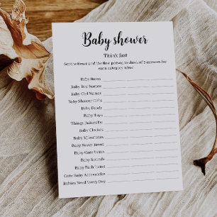 Schnell Gedacht Baby Shower Spiel, Baby Shower Aus Einladung