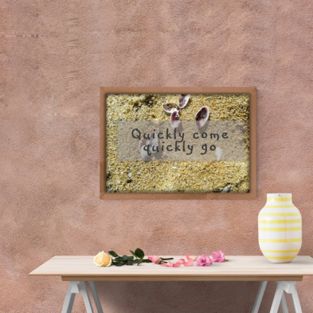 Schnell kommen Sie zu einem inspirierenden Weishei Poster (Von Creator hochgeladen)