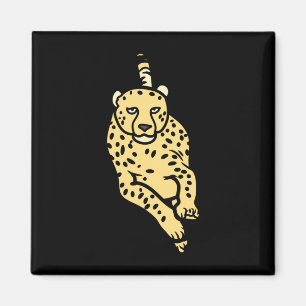Schnell laufender Gepard Wildkatze Tier jagt nach Magnet