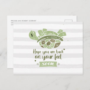 Schnell Niedlich Spaß machen will nähren Postkarte