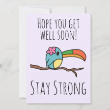 Schnell Niedliche Toucan Violet Card
