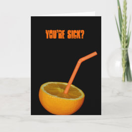 Schnell und gut auf Orange Juckkarte Karte