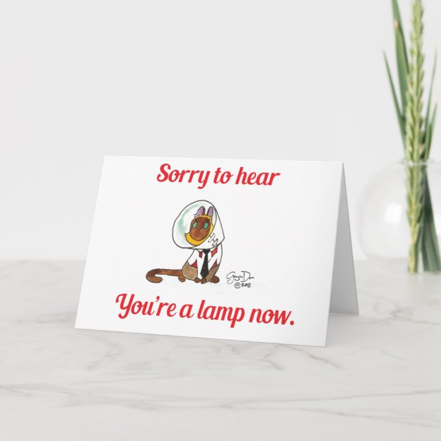 Schnell und gut gehen feiertagskarte (Vorderseite)