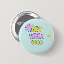 Schnell und gut kühn mit Blume auf blau