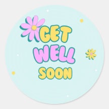 Schnell und gut kühn mit Blume auf blau