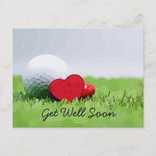 Schnell zum Golfer-Card Postkarte