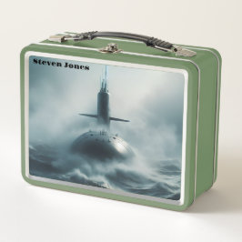 Schnellanschlag U-Boot-Lunch Box Metall Brotdose