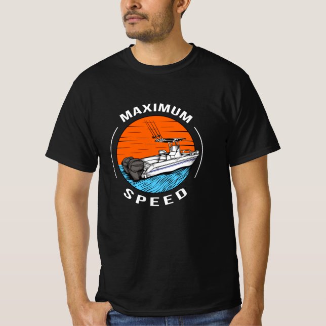 Schnellboot Motorboot Kapitän T-Shirt (Vorderseite)