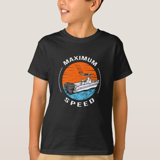 Schnellboot Motorboot Kapitän T-Shirt (Vorderseite)