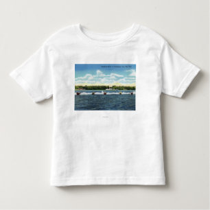 Schnellboot-Rennen auf dem See Kleinkind T-shirt