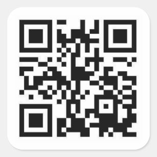 Schnellcode (QR-Code) Quadratischer Aufkleber