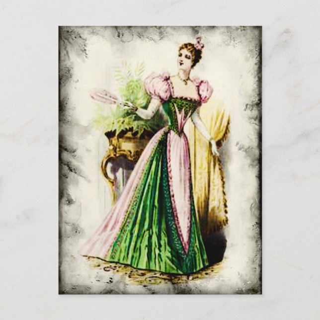 SCHNELLE DAMEN VINTAG 84 POSTKARTE (Vorderseite)