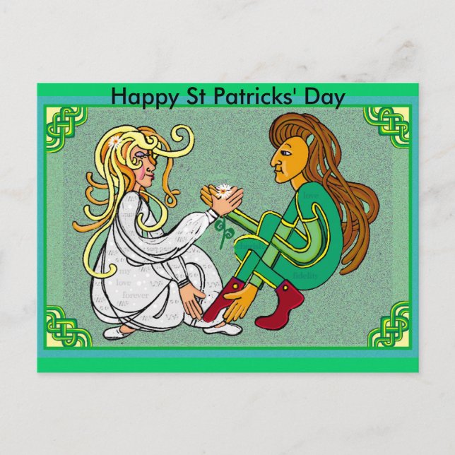 Schnelle Ehe, glücklicher St. Patricks' Day Postkarte (Vorderseite)