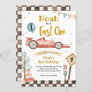 Schnelle Einladung eines Rennjungen zum Geburtstag