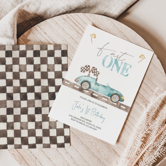 Schnelle Einladung eines Rennwagens zum Geburtstag (Von Creator hochgeladen)