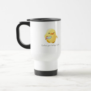 Schnelle Gefühle mit Messer - Funny Duck Reisebecher