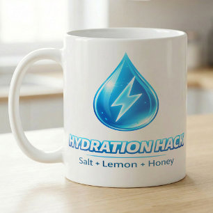 Schnelle Hydratations-Limonen-Salz-Honig-Routine Kaffeetasse