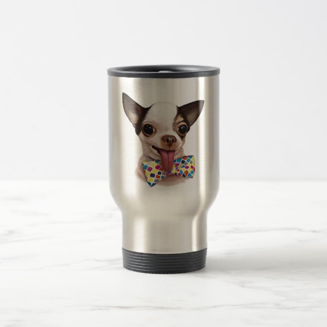 Schnelle Jungen-Jungechihuahua-Reise-Tasse Reisebecher (Mittel)