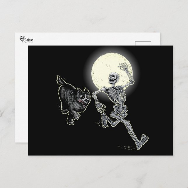 Schnelle Knochen Postkarte (Vorne/Hinten)