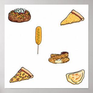 Schnelle Lebensmittelsammlung Poster