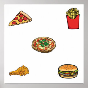 Schnelle Lebensmittelsammlung Poster