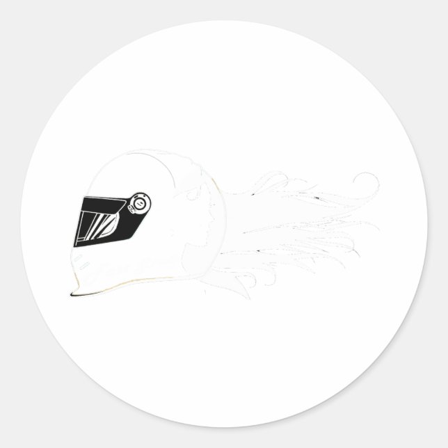 Schnelle Mädchen-Reihe Runder Aufkleber (Vorderseite)