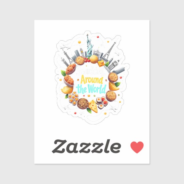 Schnelle Reise durch die Welt Aufkleber (Blatt)