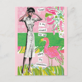 Schnelle Reise Postkarte, die meine Kollegen tötet Feiertagspostkarte