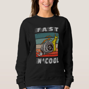 Schnelle und coole Turbo-Schnecke, schnell und coo Sweatshirt