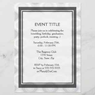 Schnelle und einfache Blindvorlage Einladung