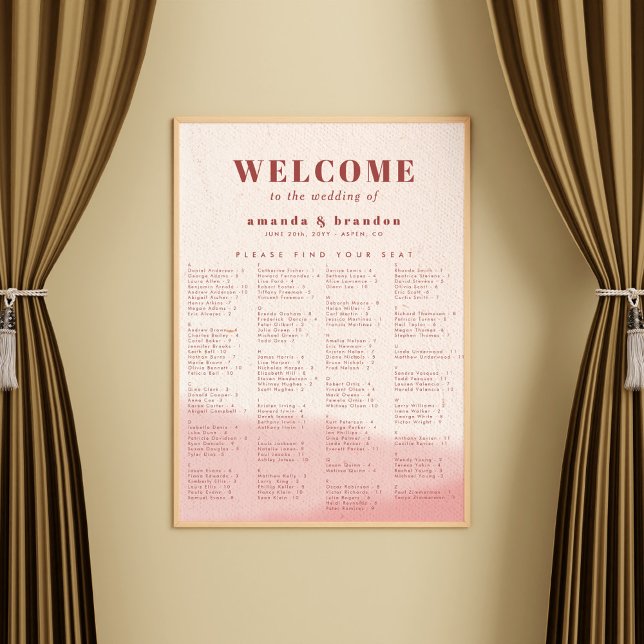Schnelle und fette Alphabetische Hochzeitskizze Poster (Von Creator hochgeladen)