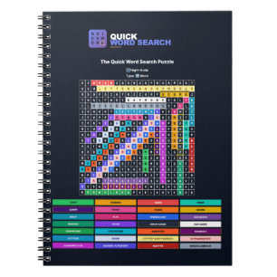 Schnelle Wortsuche — Nachmodus Notizbuch Notizblock