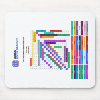 Schnelle Wortsuche — Tagesmodus-Mauspad Mousepad