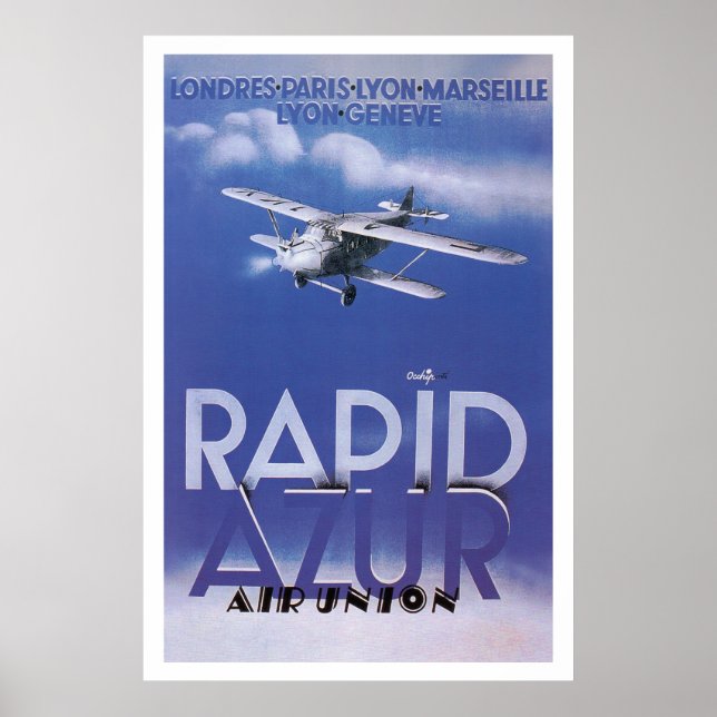 Schneller Azur Poster (Vorne)