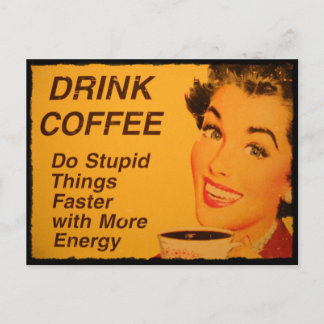 Schneller Dinge tun Postkarte