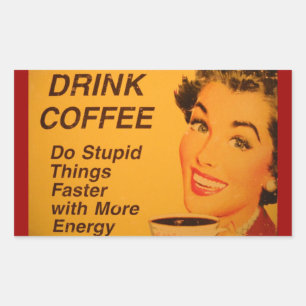 Schneller Dinge tun Rechteckiger Aufkleber