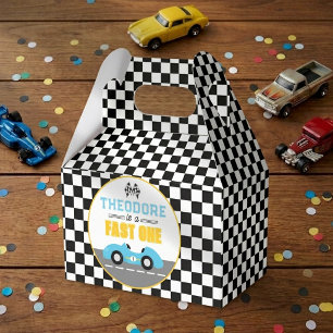 Schneller Eins Rennwagen 1. Geburtstagsfeier Geschenkschachtel