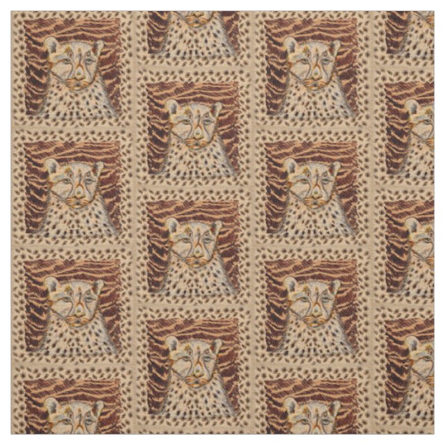 Schneller Gepard Stoff (Muster)
