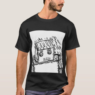 Schneller Karl der Roboter nachdenklich vorsichtig T-Shirt