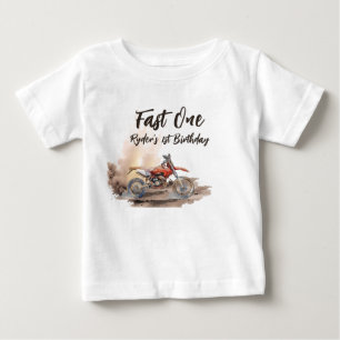 Schneller Kleiner Rennfahrer Erster Geburtstag Baby T-shirt